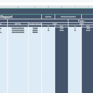 Input Tax Credit Register Template for Excel